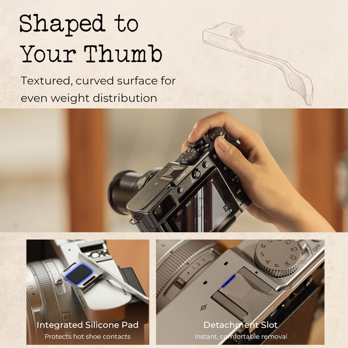 SmallRig Thumb Grip for LUMIX L10 5703 - Silver