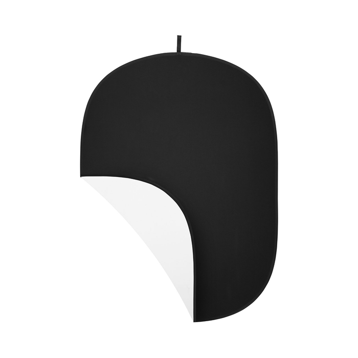 Westcott Collapsible 2-in-1 Black & White Backdrop, 5' x 6.5'