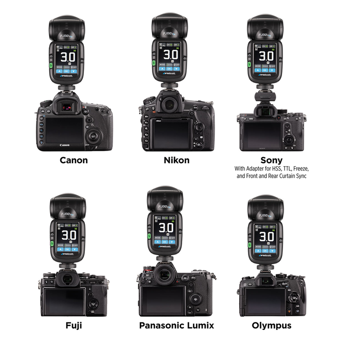 Westcott FJ80 II M Universal Touchscreen 80Ws Speedlight with Multi-Brand Camera Mount