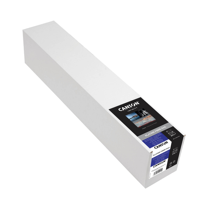 Canson Infinity Platine Fibre Rag Satin Inkjet Paper, 310 gsm, 17" x 50' - Roll
