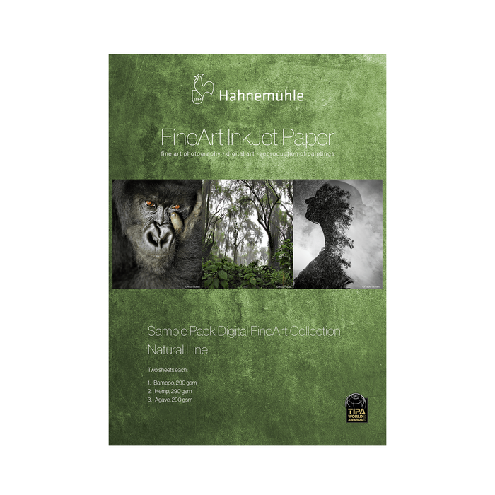 Hahnemühle Sample Pack Natural Line FineArt Inkjet Paper, 13" x 19" - 3 Qualities / 6 Sheets