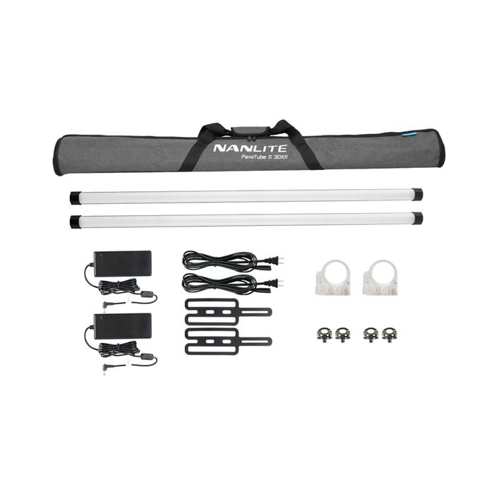 Nanlite PavoTube II 30XR RGBWW LED Pixel Tube with Built-In CRMX, 2-Light Kit - 4ft