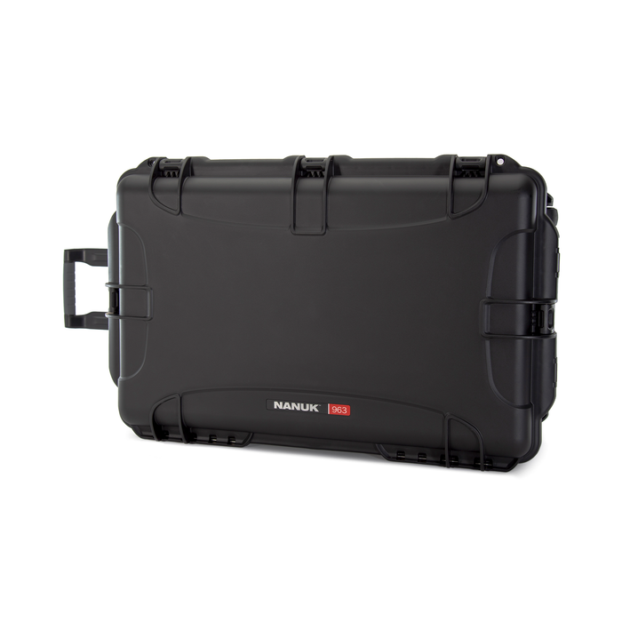 Nanuk 963 Wheeled Protective Case with Padded Dividers & Lid Foam - Black