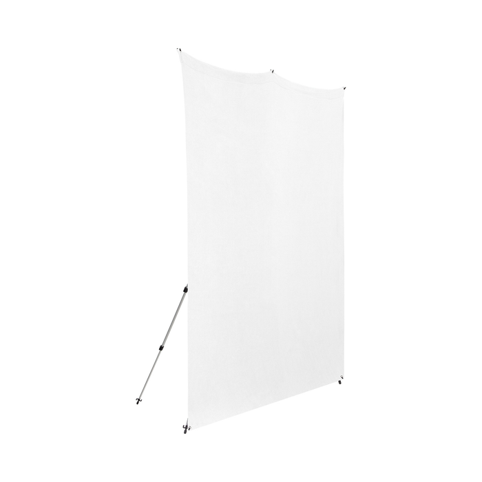Westcott X-Drop Pro Wrinkle-Resistant Backdrop Kit, 8' x 8' - High-Key White