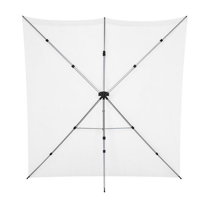 Westcott X-Drop Pro Wrinkle-Resistant Backdrop Kit, 8' x 8' - High-Key White