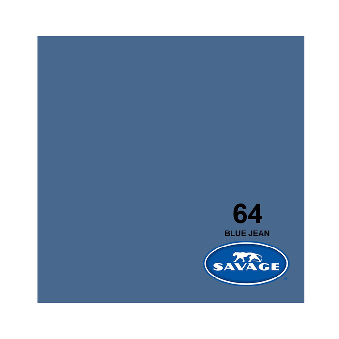 Savage #64 Blue Jean Seamless Background Paper 53" x 36'