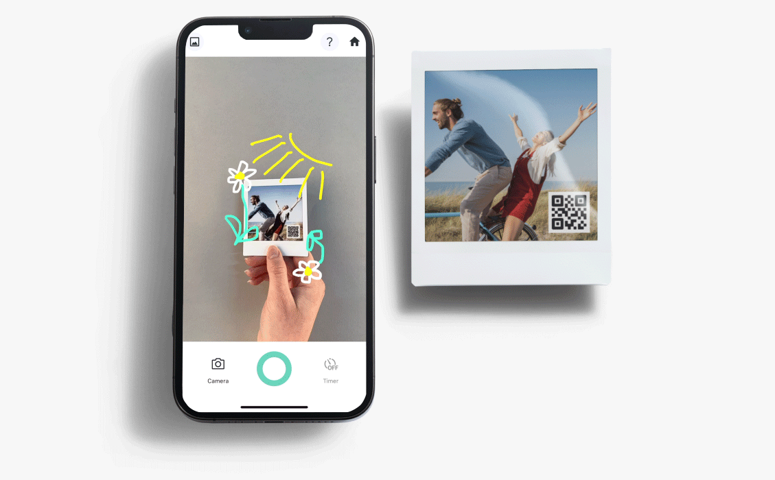 Fujifilm Instax Square Link Smartphone Printer - Midnight Green