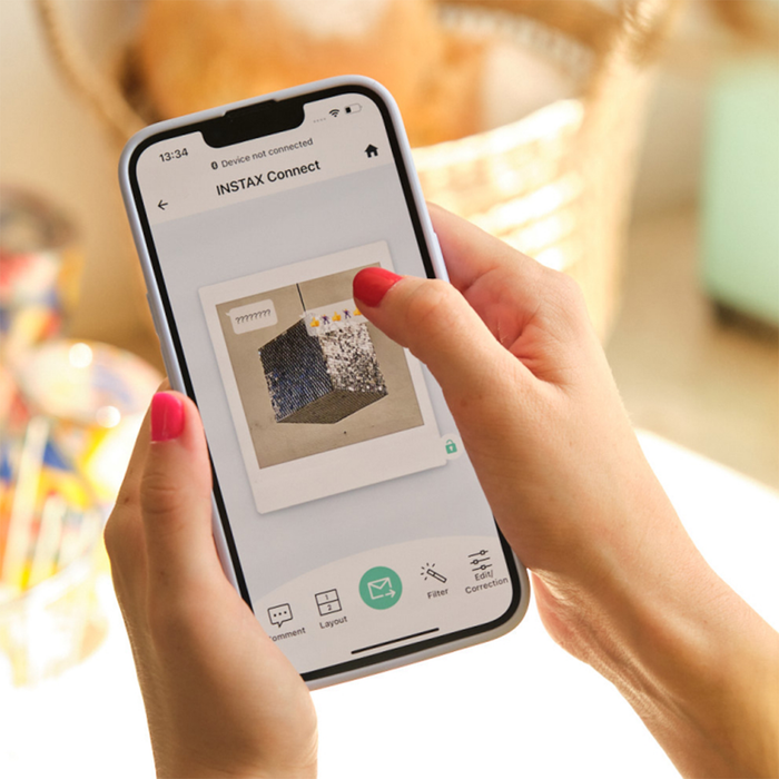 Fujifilm Instax Square Link Smartphone Printer - Midnight Green
