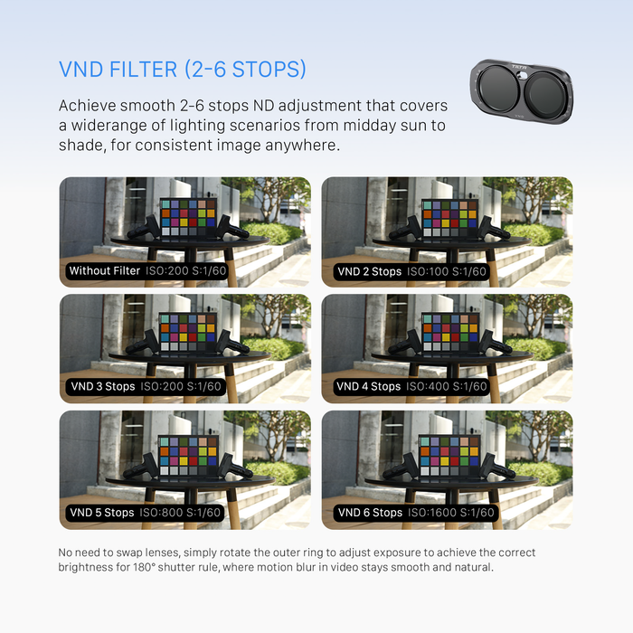Tilta Variable Neutral Density Filter for Insta360 Luna Ultra (2-6 Stops)