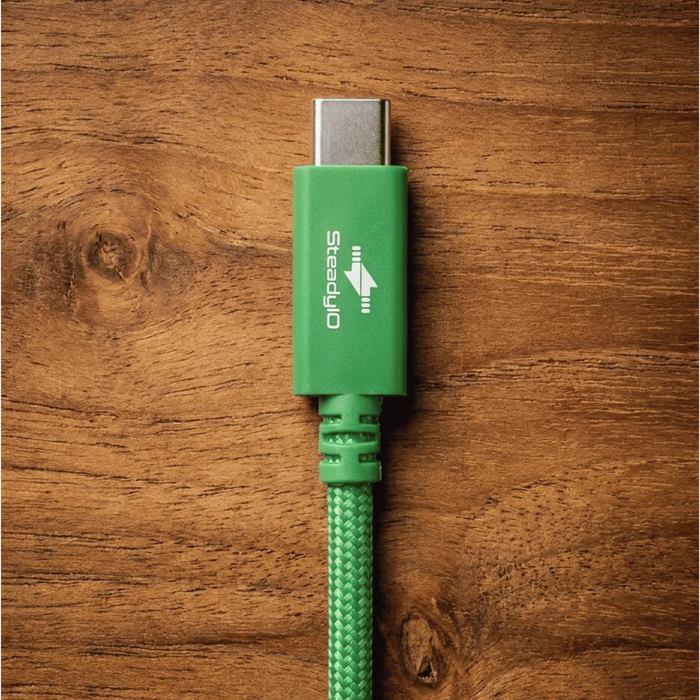 Glyph Technologies Connect+ High-Performance USB4 80Gbps/240W Type-C Cable, 78.7" (2m) - Glyph Green