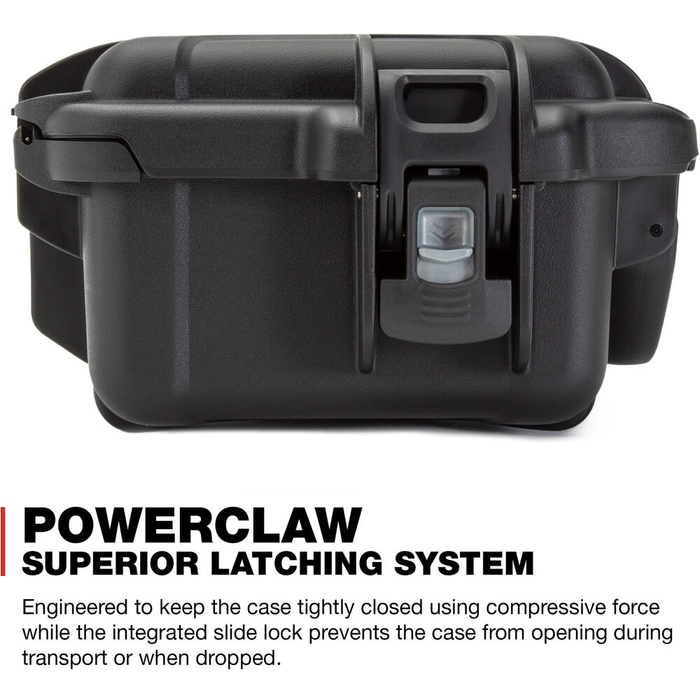 Nanuk 905 Small-Series Protective Case with Cubed Foam & Lid Foam - Black