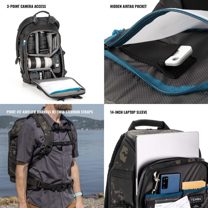 Tenba Axis 20L V2 Backpack - Multicam Black