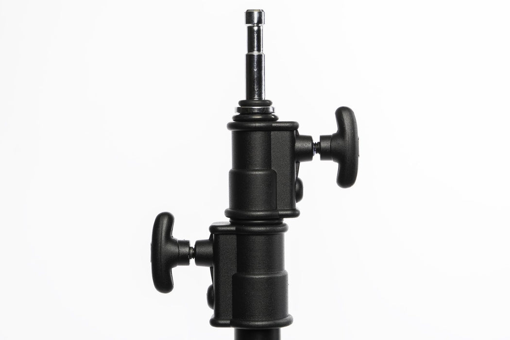 LumoPro 40" Double Riser C-Stand with Turtle Base - Black