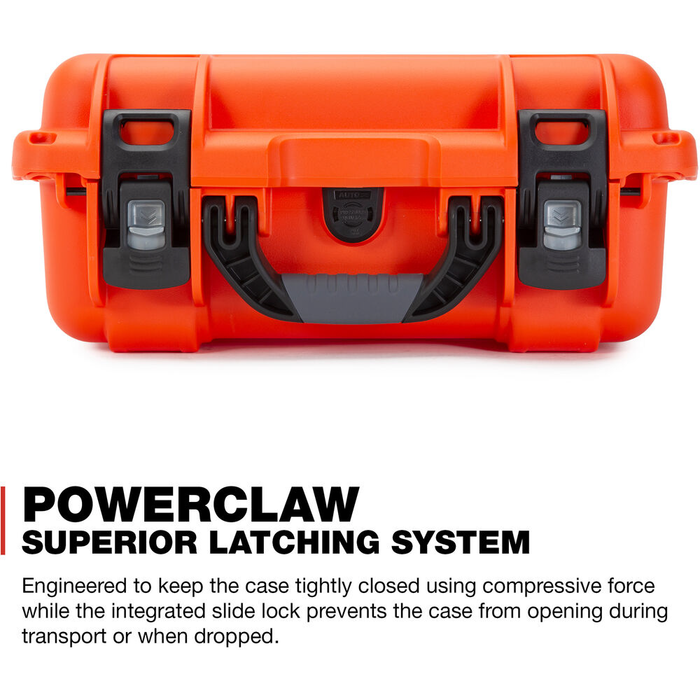 Nanuk 915 Medium-Series Protective Case with Cubed Foam & Lid Foam - Orange