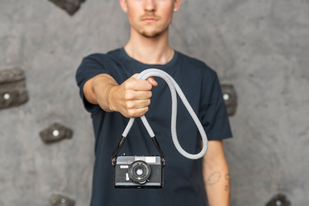 Cooph Rope Camera Strap with Split Ring, 51.2" (130cm) - Silver Gray