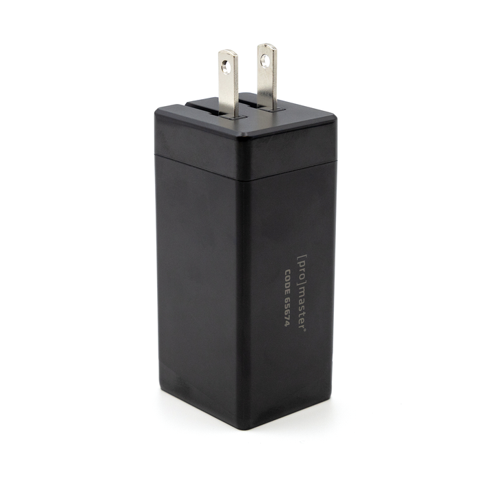 ProMaster 3-Port 65 Watt GaN USB Charger - Black