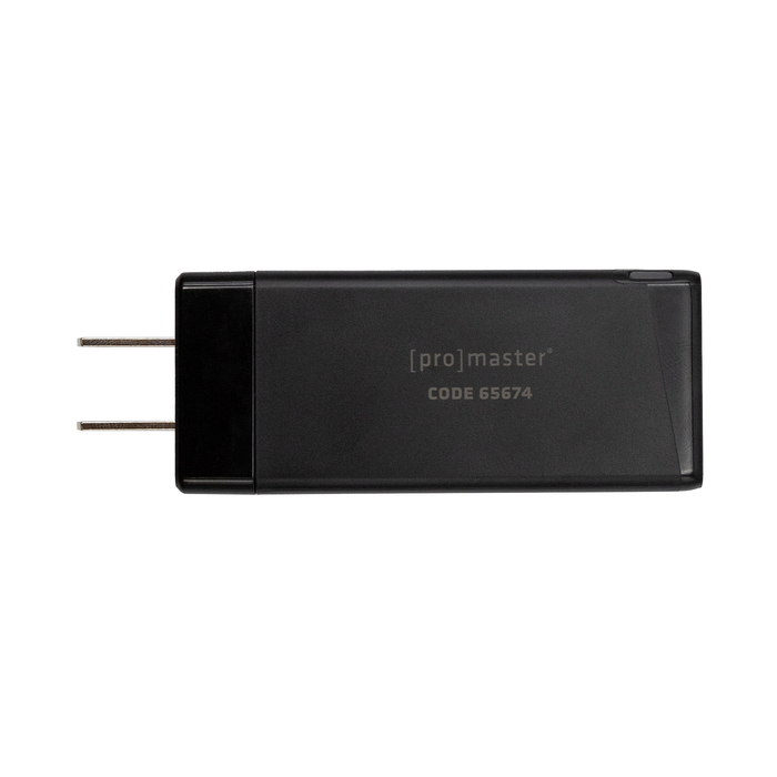 ProMaster 3-Port 65 Watt GaN USB Charger - Black