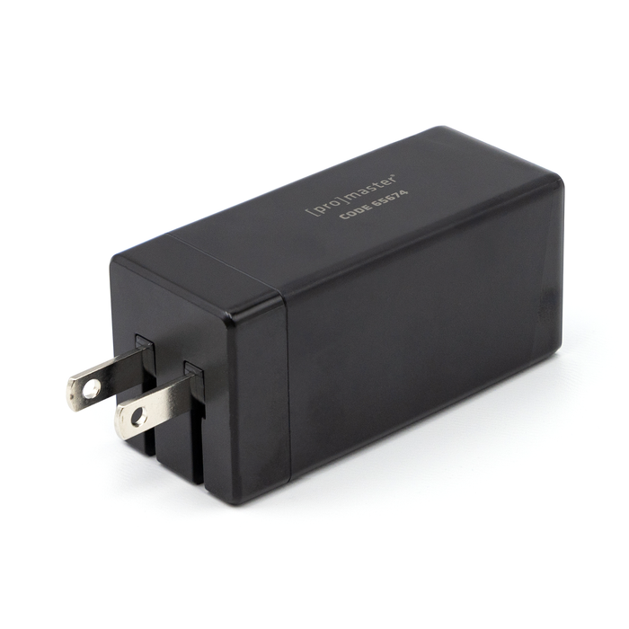 ProMaster 3-Port 65 Watt GaN USB Charger - Black