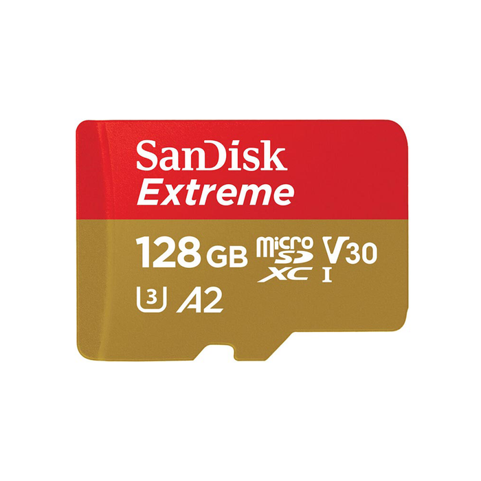 SanDisk 128GB Extreme microSDXC UHS-I Memory Card with Adapter