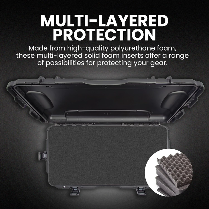 Nanuk 980 Medium-Series Pro Photo Kit Protective Case with Padded Dividers & Lid Organizer - Olive
