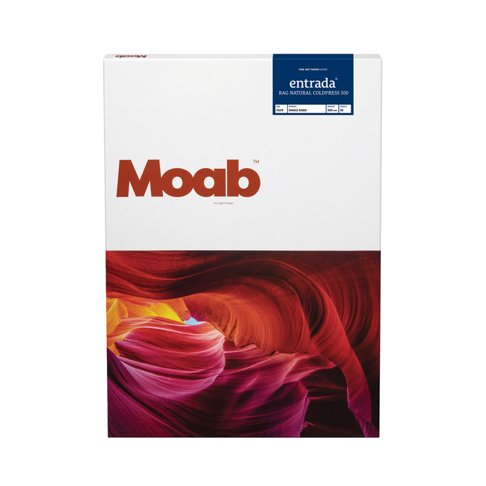 Moab Entrada Rag Natural Coldpress 300, 13" x 19" - 25 Sheets