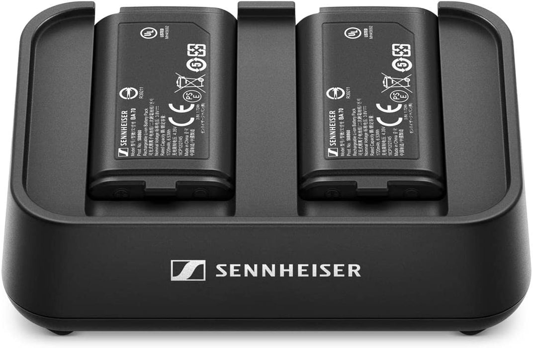 Sennheiser EW-D Charging Set with Two BA 70 Batteries for EW-D Bodypack and Handheld Transmitters