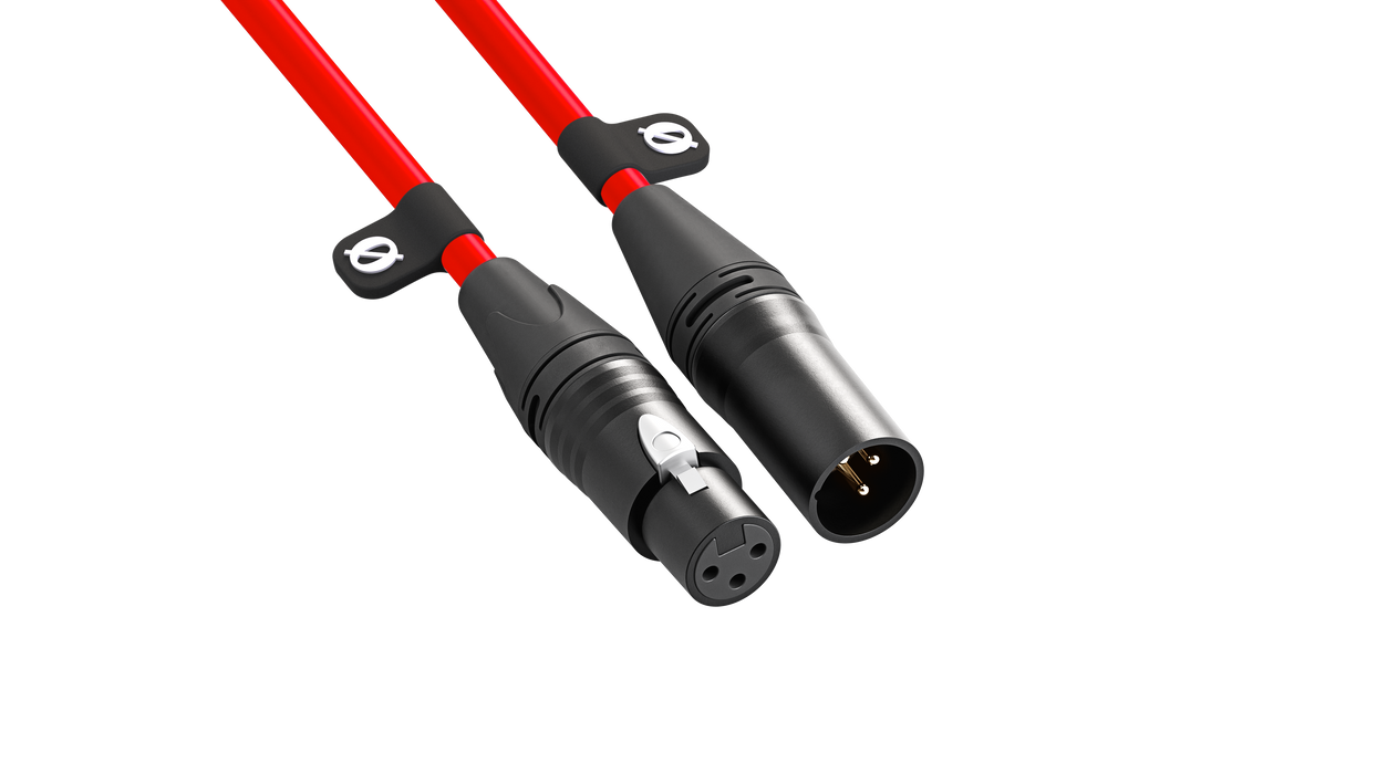Rode XLR Male to XLR Female Cable, 9.8' (3m) - Red