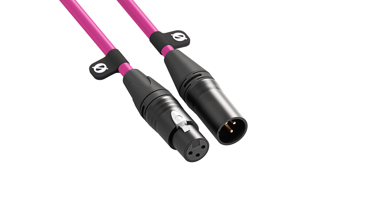 Rode XLR Male to XLR Female Cable, 19.7' (6m) - Pink