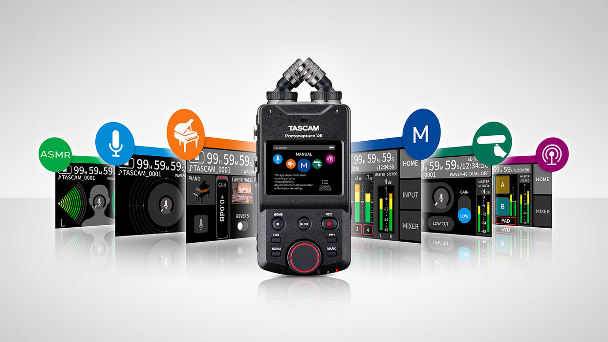 Tascam Portacapture X6 32-Bit 6-Channel Multitrack Handheld Recorder