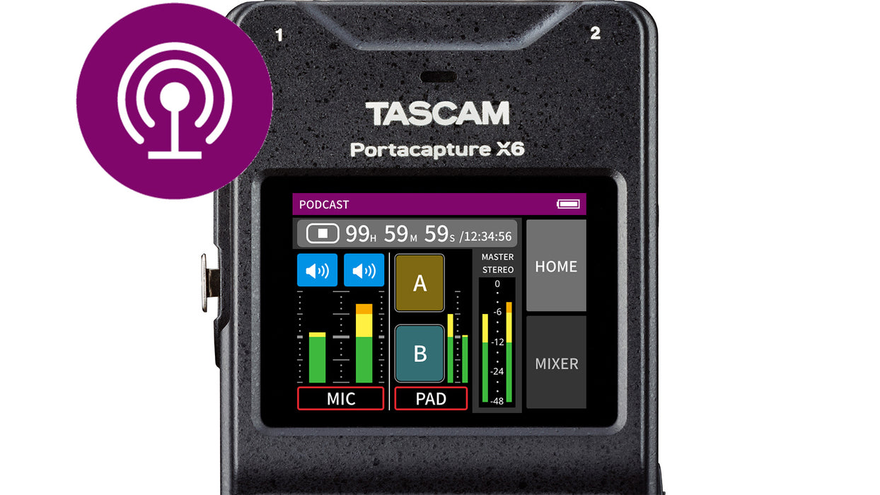 Tascam Portacapture X6 32-Bit 6-Channel Multitrack Handheld Recorder