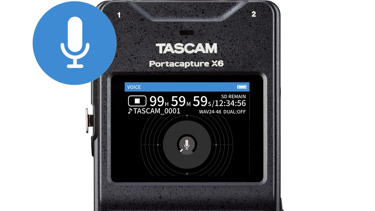 Tascam Portacapture X6 32-Bit 6-Channel Multitrack Handheld Recorder