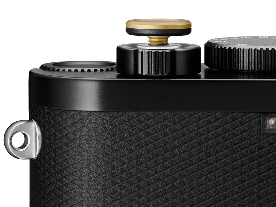 Leica Soft Release Button, Aluminum - Brass
