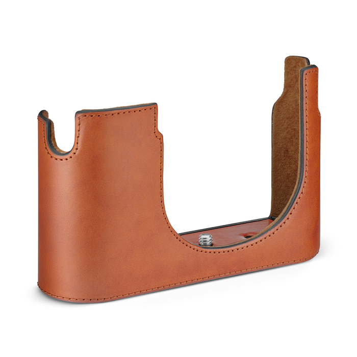 Leica Leather Half Case Q3 - Cognac
