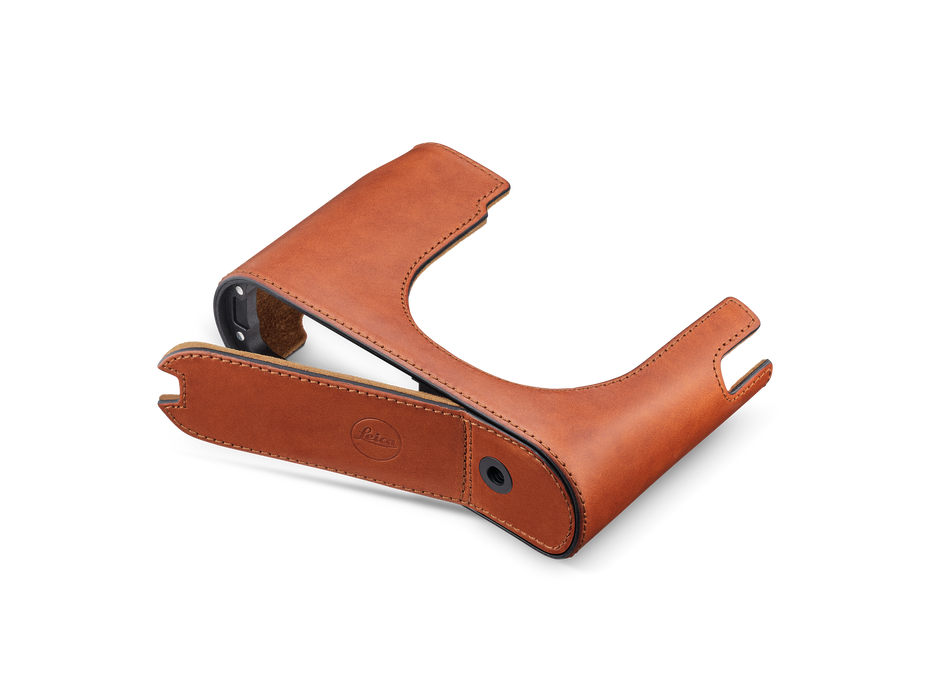 Leica Leather Half Case Q3 - Cognac