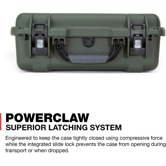 Nanuk 930 Medium-Series Protective Case with Cubed Foam & Lid Foam - Olive