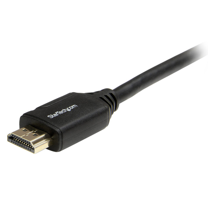 StarTech Premium High Speed Ultra HD 4K 60Hz 2.0 Male to Male HDMI Cable with Ethernet for UHD Monitors, TVs, Displays - 10ft (3m)