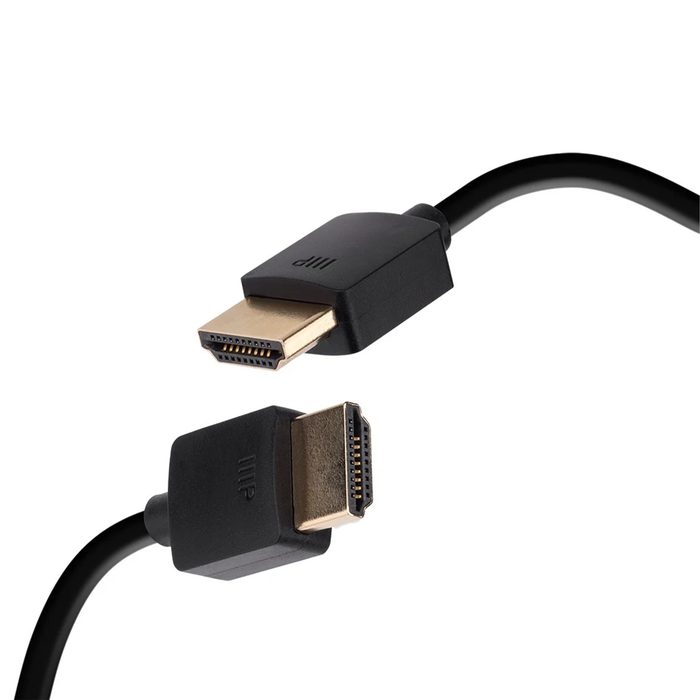Monoprice 8K Ultra High Speed Slim HDMI Cable, 2ft, Black