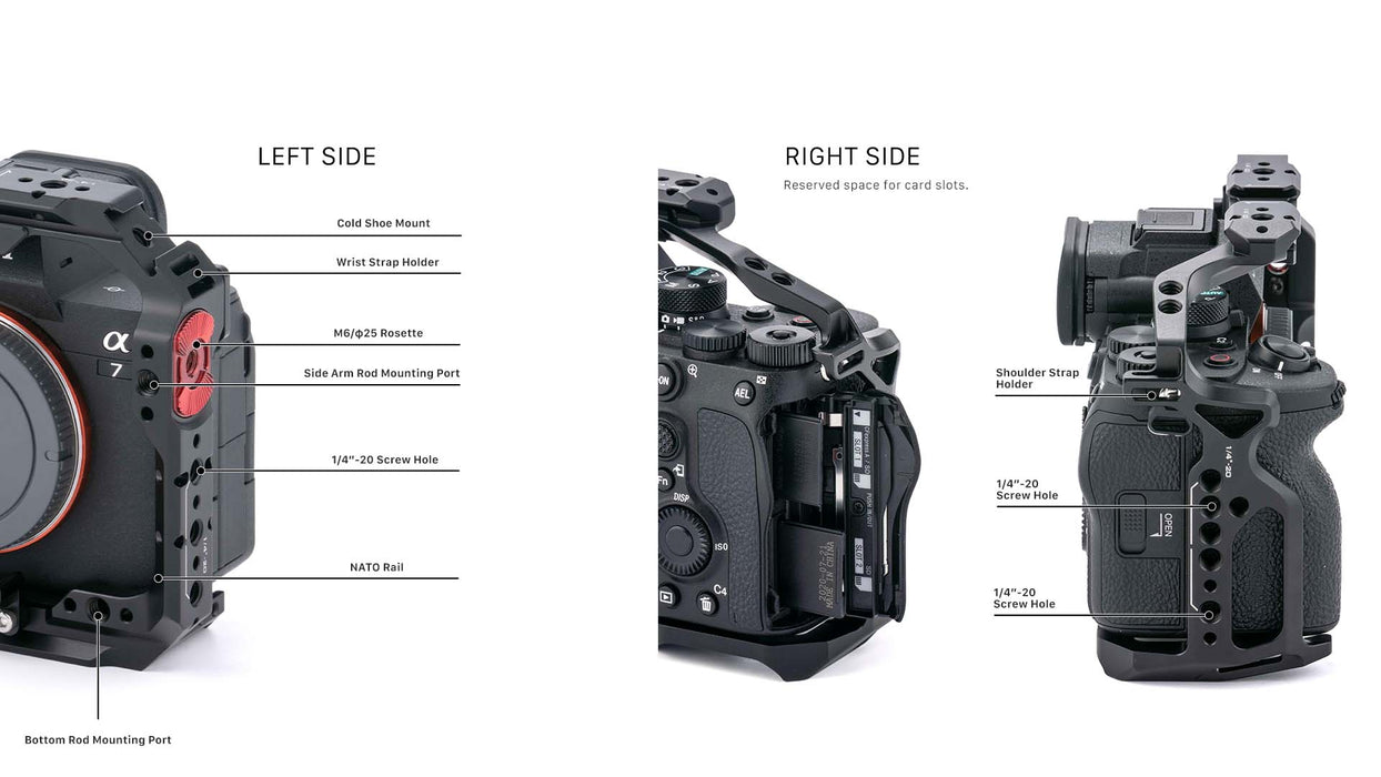 Tilta Camera Cage Basic Kit for Sony a7 IV – Black