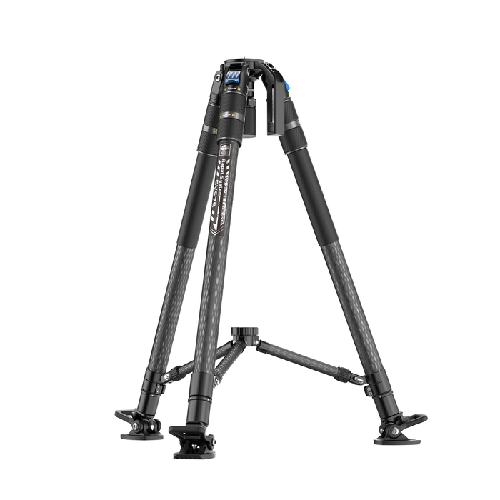 Sirui SVS75 Rapid System One-Step Height Adjustment Carbon Fiber Video Tripod with 75mm Half Bowl & Mid-Level Spreader