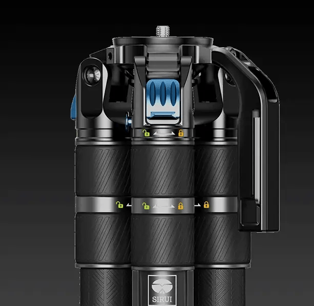 Sirui SVS75 Rapid-System One-Step Height Adjustment Carbon Fiber Tripod with SVH15 Video Fluid Head