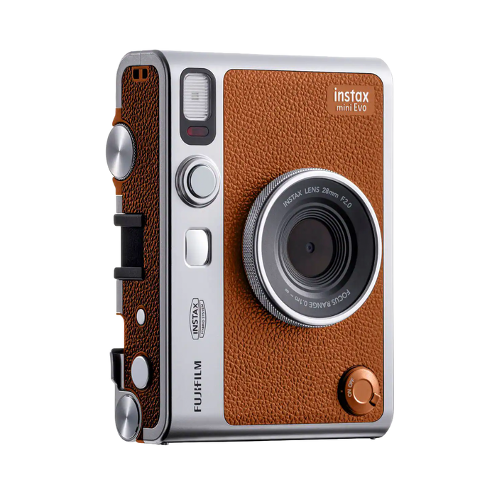 Fujifilm Instax Mini Evo Instant Camera - Brown
