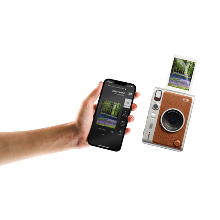 Fujifilm Instax Mini Evo Instant Camera - Brown