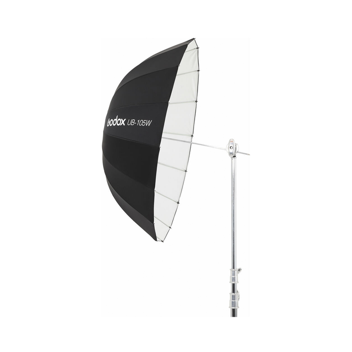 Godox UB-105W White Parabolic Umbrella, 41.3" (105cm) - White