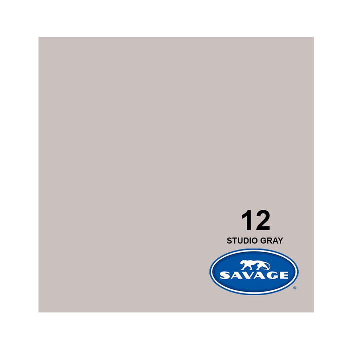 Savage #12 Studio Gray Seamless Background Paper 107" x 36' - In Store Pick Up Only