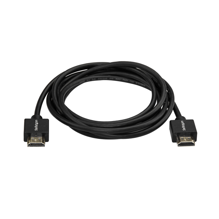 StarTech Premium High Speed 4K 60Hz 2.0 Slim Male to Male HDMI Video Cable with Ethernet for TV/Monitor/Laptop/PC - 6.6ft (2m)