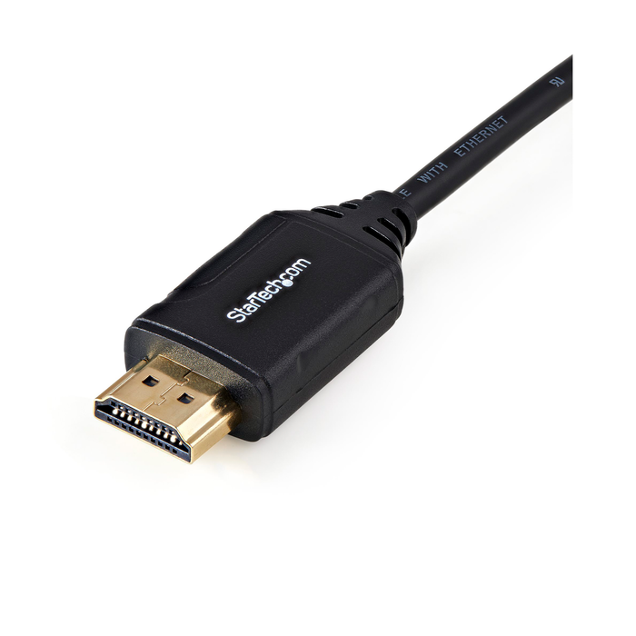 StarTech Premium High Speed Ultra HD 4K 60Hz 2.0 Male to Male HDMI Cable with Ethernet for UHD Monitors, TVs, Displays - 1.6ft (50cm)