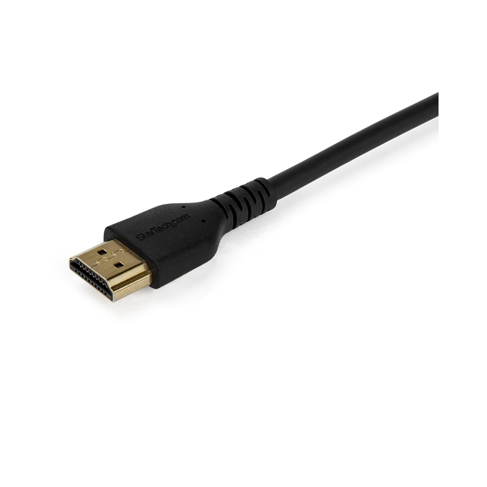 StarTech Premium High Speed UHD 4K 60Hz HDR 2.0 Male to Male HDMI Cable with Ethernet and Aramid Fiber for Ultra HD Monitors, TVs & Displays - 3ft (1m)