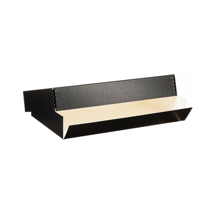 Lineco Drop-Front Archival Box, Black - 11 x 17 x 3"