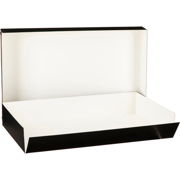 Lineco Drop-Front Archival Box, Black - 11 x 17 x 3"