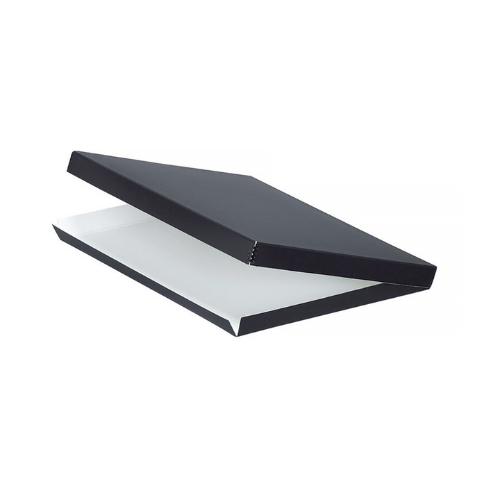 Lineco Drop-Front Archival Box, Black - 17 x 22 x 1.5"
